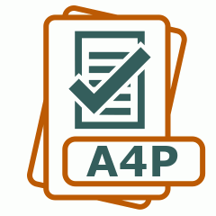 Symbol der A4P-Datei